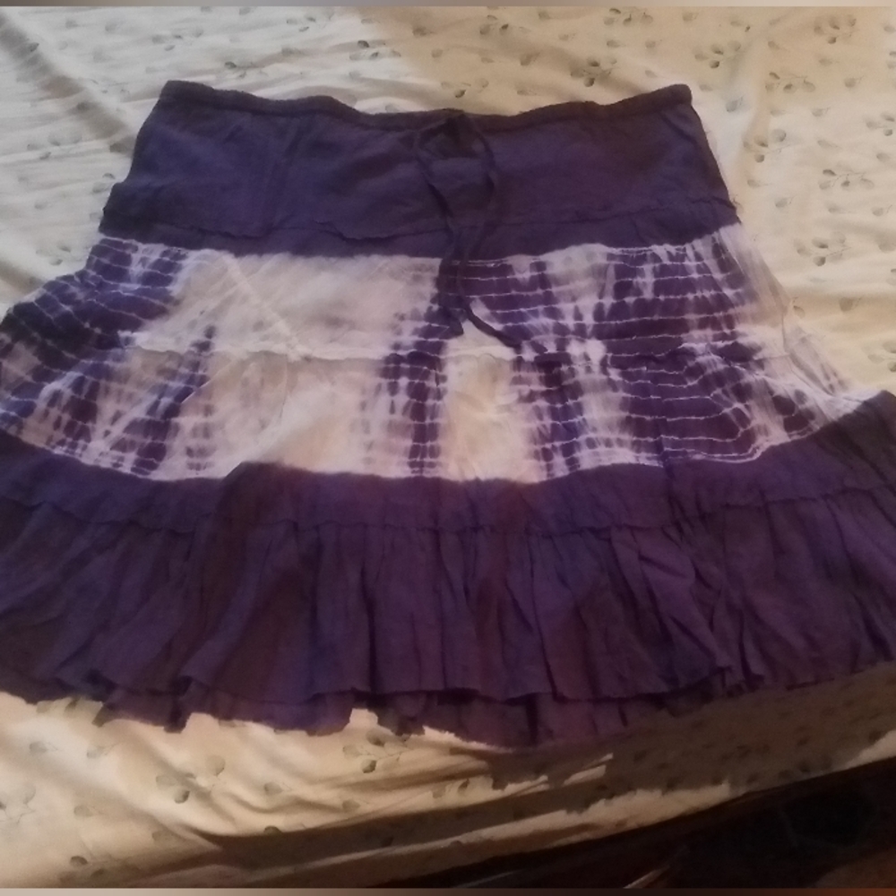 Purple Tie-Dye Women's Skirt